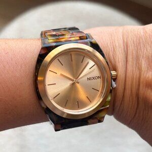 NIXON TIME TELLER ACETATE WATCH ROSE NWT